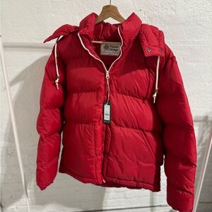 Alpine Design Bright Crimson Puffer Jacket